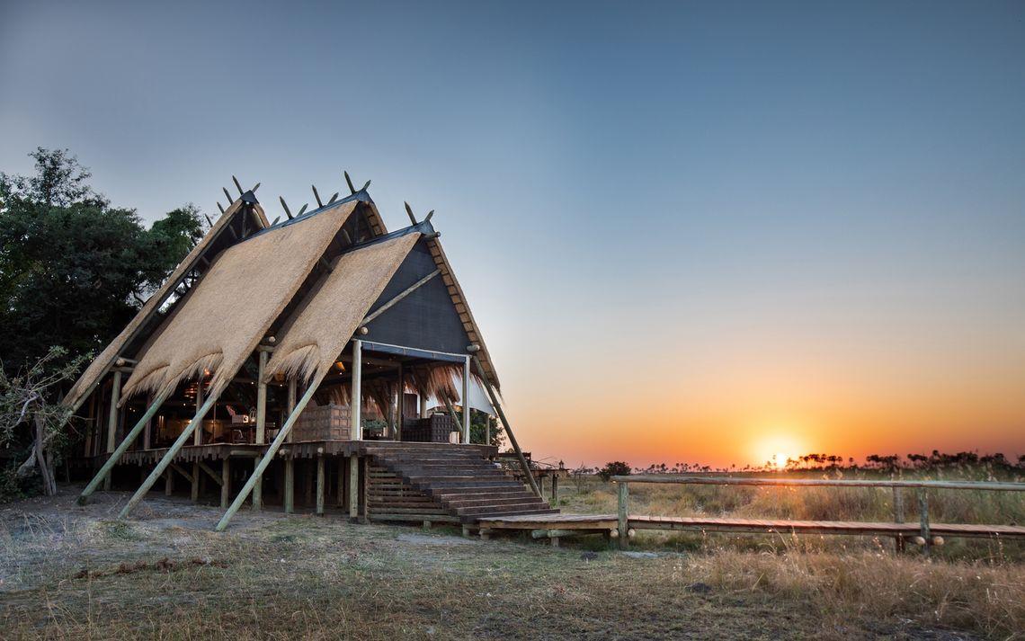 Selinda Camp Botswana Sunset Zonsondergang