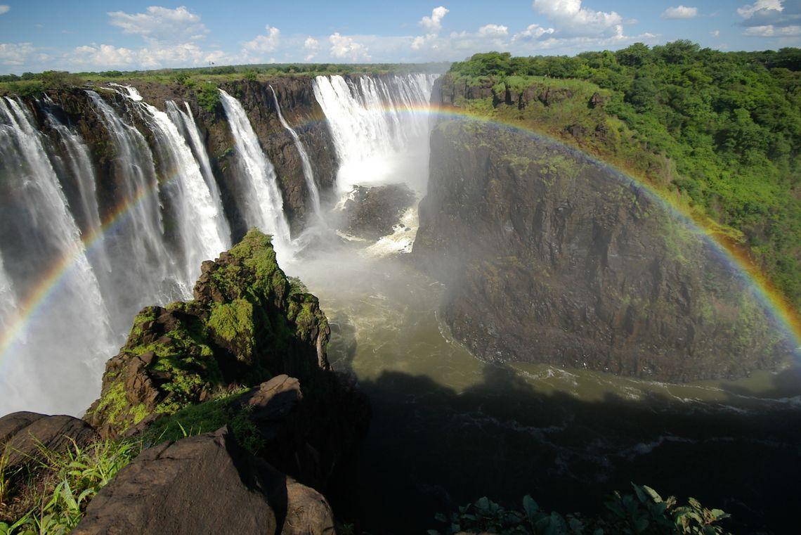 Victoria watervallen - Zimbabwe - Afrika - Regenboog
