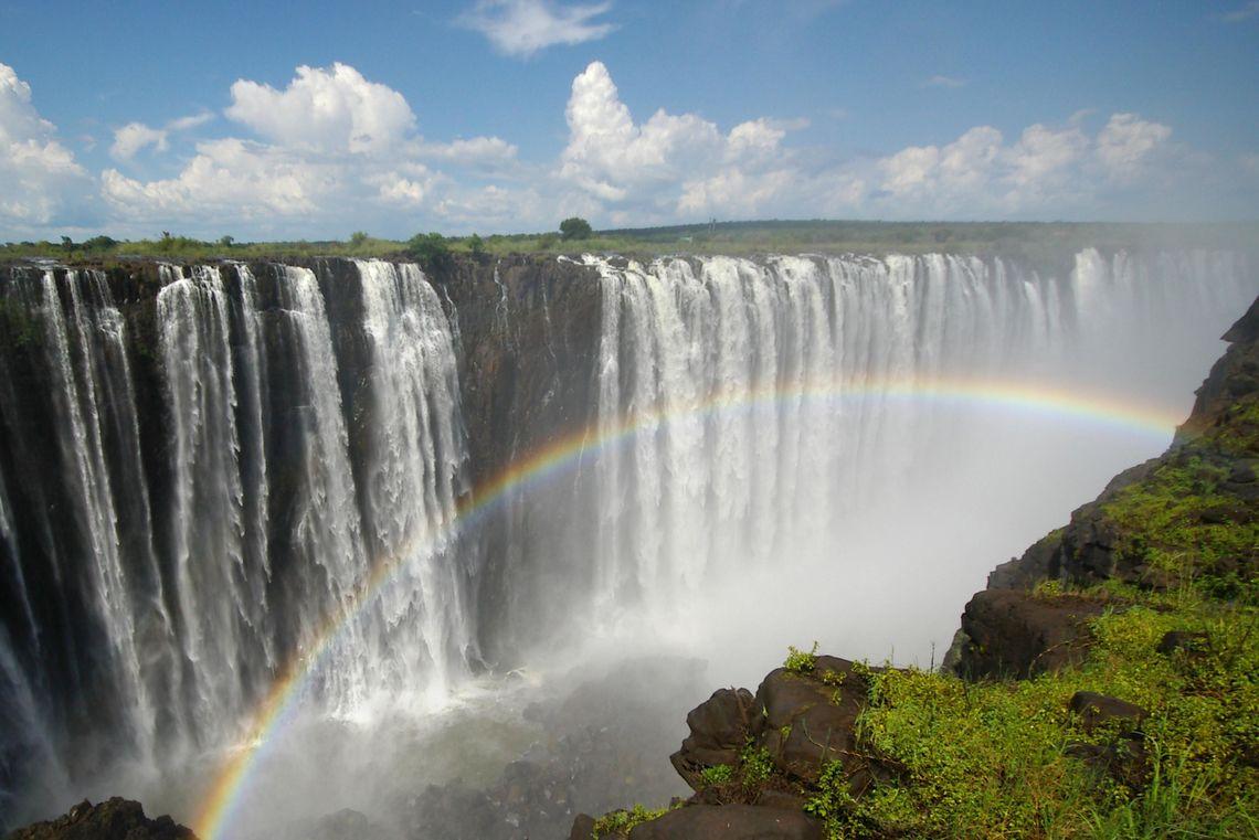 Victoria Falls - Zambia - Afrika - Regenboog