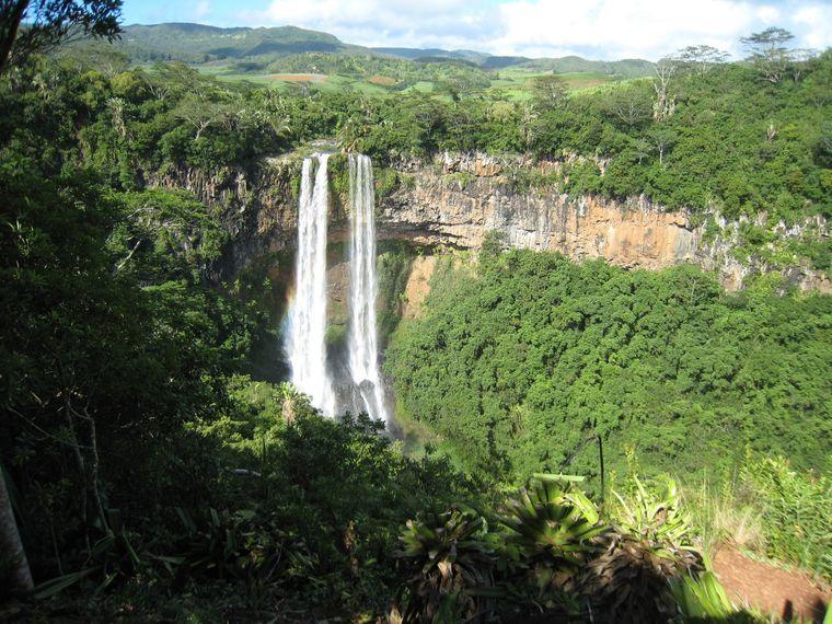Tropisch Wandelen Mauritius Waterval