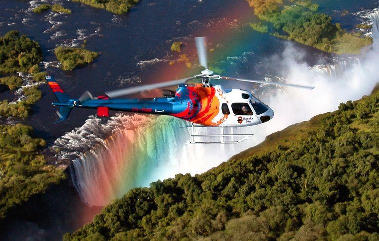 Helikoptervlucht Helikopter Zambia