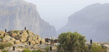 Anantara Al Jabal Al Akhdar Resort - Oman - diner met uitzicht
