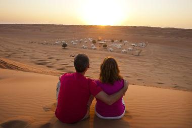 Deserts Nights Camp - Oman - Woestijn - Zonsondergang
