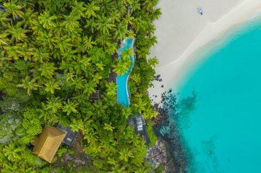 North Island Resort View Aerial Strand Infinity Pool