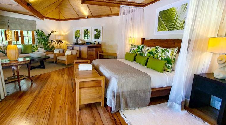 Denis Private Island Cottage Bedroom